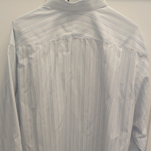 Charles Tyrwhitt Blue Striped Dress Shirt - Picture 3 of 4